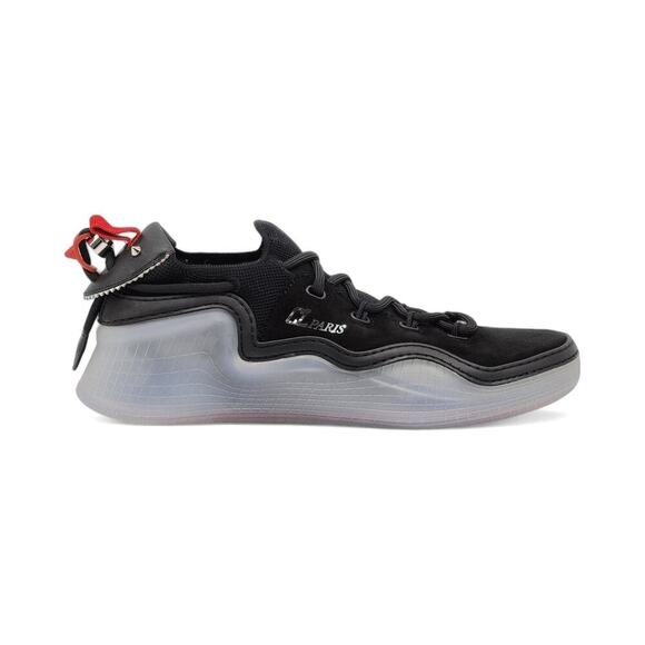Christian Louboutin Arpoador Donna Sneakers Black Suede CL Paris Shoes NEW/NIB!! main image 12